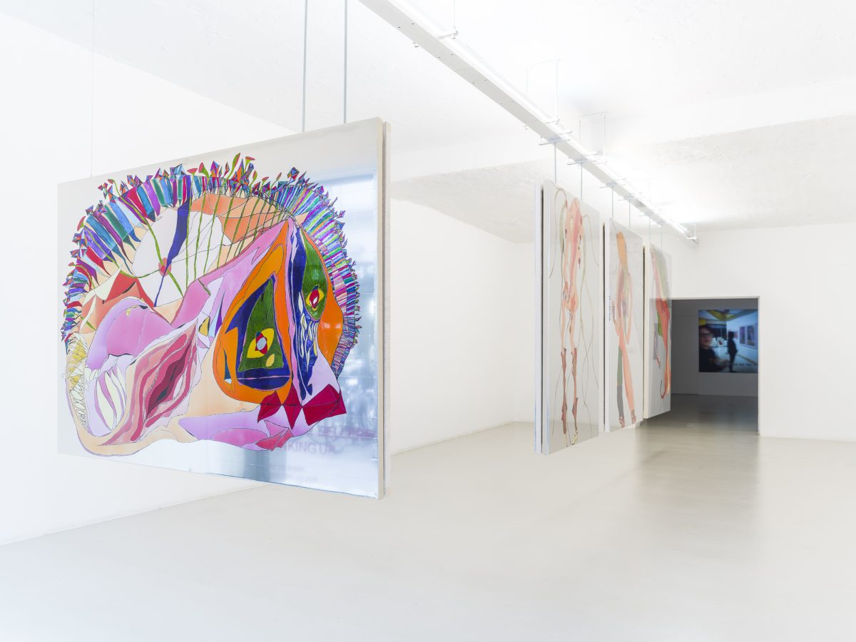 <i>PINKING UP</i>, 2026
</br> installation view, Ar/Ge Kunst, Bolzano