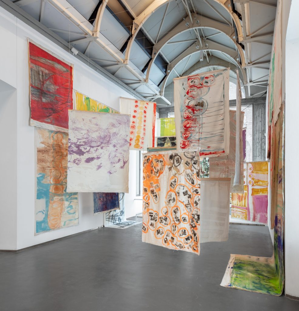 <i>Mutual Aid - Art in Collaboration with Nature,</i> 2024</br>
installation view, Castello di Rivoli, Turin