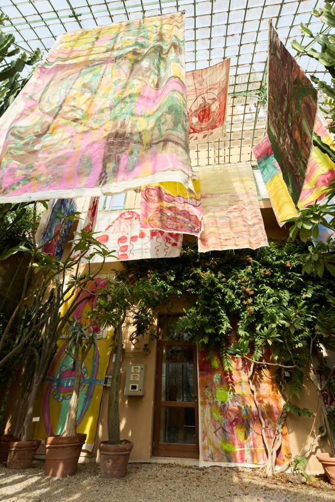 <i>Tintin Nina,</i> 2025 </br>
installation view, Orto Botanico della Sapienza Università di Roma and Conciliazione 5>