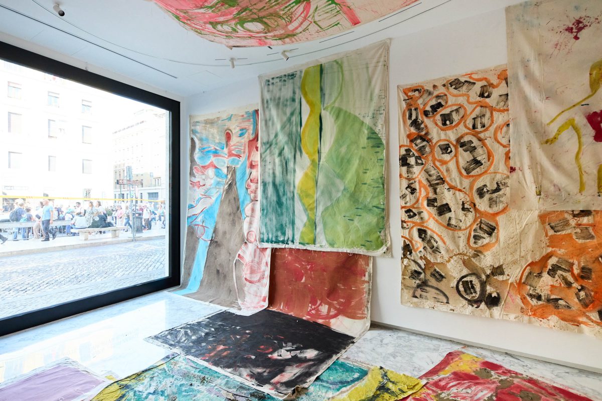 <i>Tintin Nina,</i> 2025 </br>
installation view, Orto Botanico della Sapienza Università di Roma and Conciliazione 5