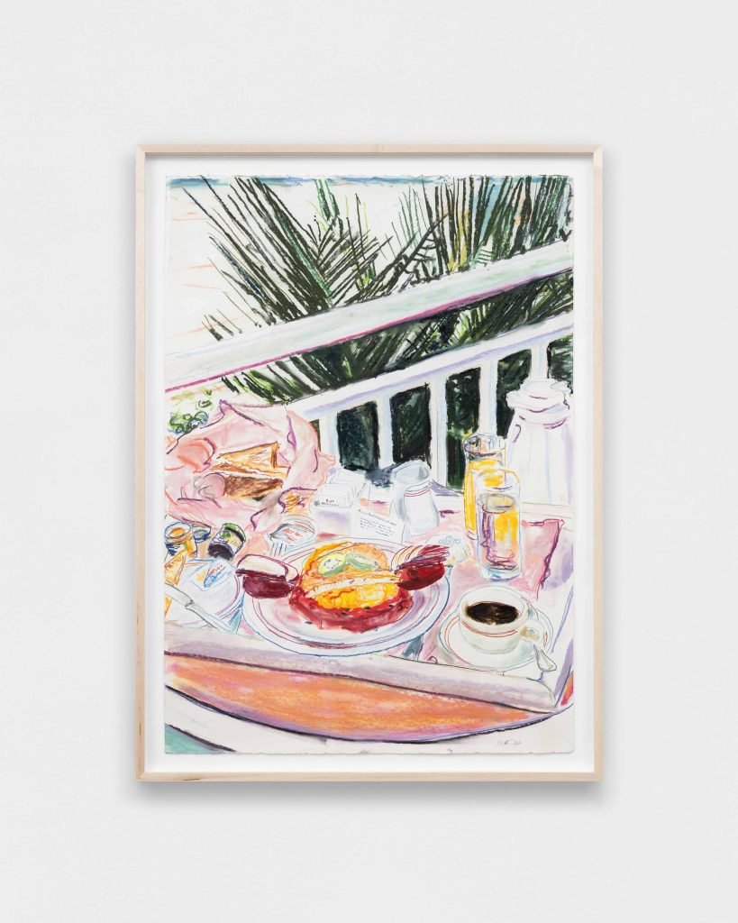 <i>Curacao</i> 1991</br>
pastel on paper
118,1 x 86,4 cm / 46.5 x 34 in