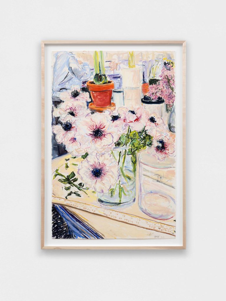 <i>Sag Florist</i> 2025</br>
pastel on paper
112,1 x 76,2 cm / 43.8 x 30 in
