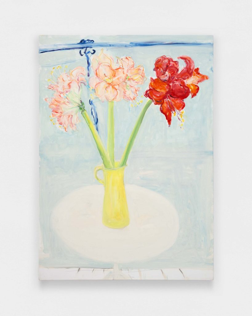 <i>Amaryllis, 105 Bowery, October</i> 2021</br>
oil on linen
106,7 x 76,2 cm x 42.1 x 30 in