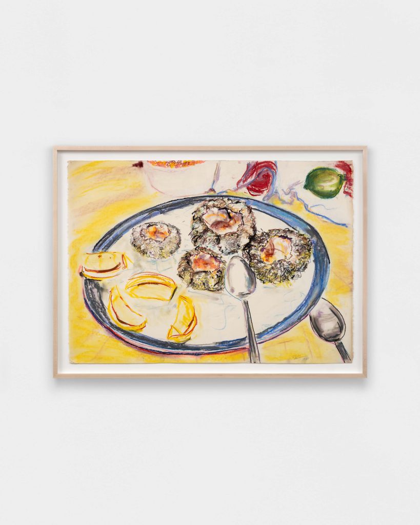 <i>Sea Urchins #1</i> 1987</br>
pastel on paper
88,3 x 117,8 cm / 34.8 x 46.4 in 