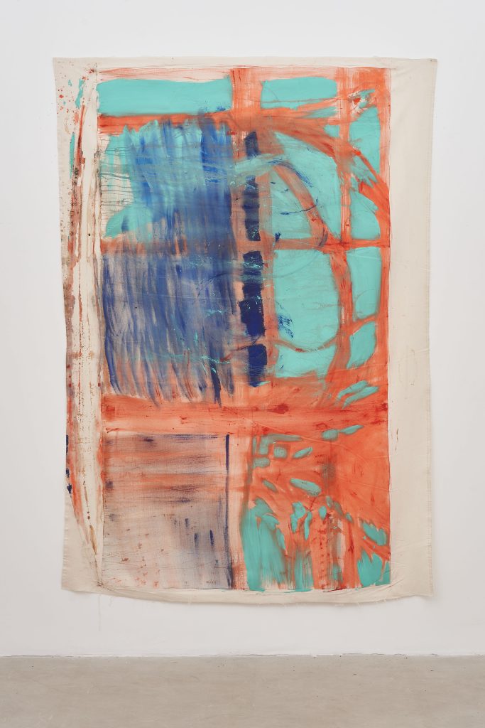 <i>Untitled,</i> undated </br>mixed media on canvas</br>
255 x 180 cm / 100.4 x 70.9 in>