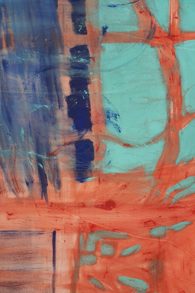 <i>Untitled,</i> undated </br>mixed media on canvas</br>
detail>