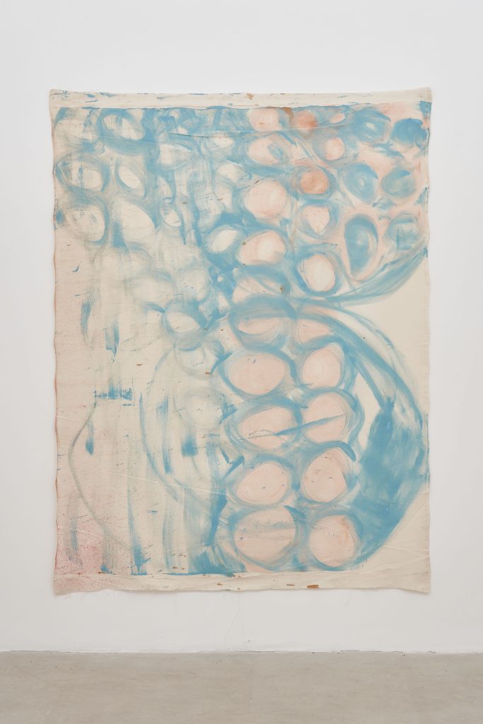 <i>Untitled,</i> undated </br>mixed media on canvas</br>
240 x 175 cm / 94.5 x 68.9 in>