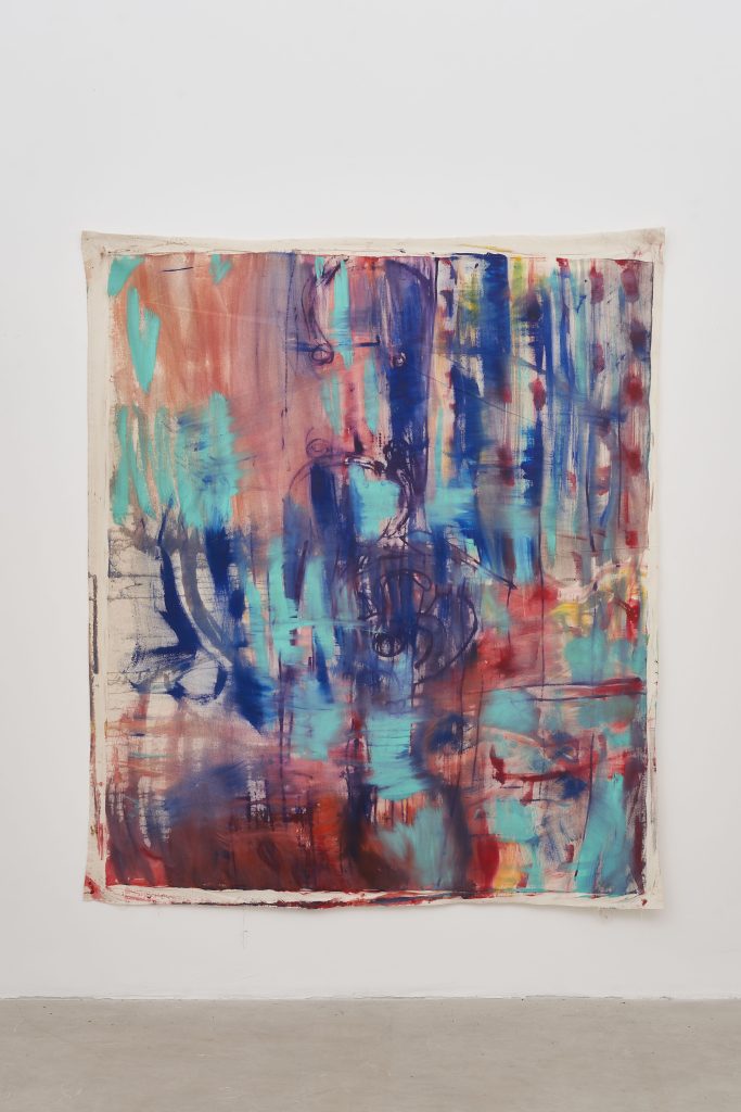 <i>Untitled,</i> undated </br>mixed media on canvas</br>
210 x 175 cm / 82.6 x 68.9 in>