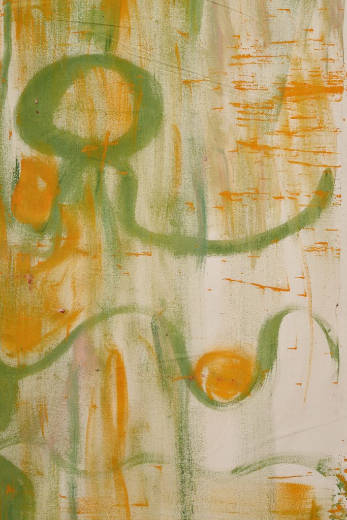 <i>Untitled,</i> undated </br>mixed media on canvas</br>
detail>