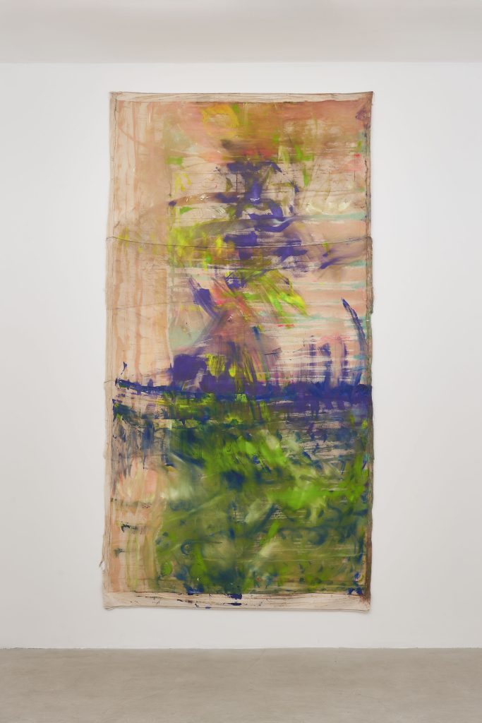 <i>Untitled,</i> undated </br>mixed media on canvas</br>
420 x 215 cm / 165.4 x 84.6 in>