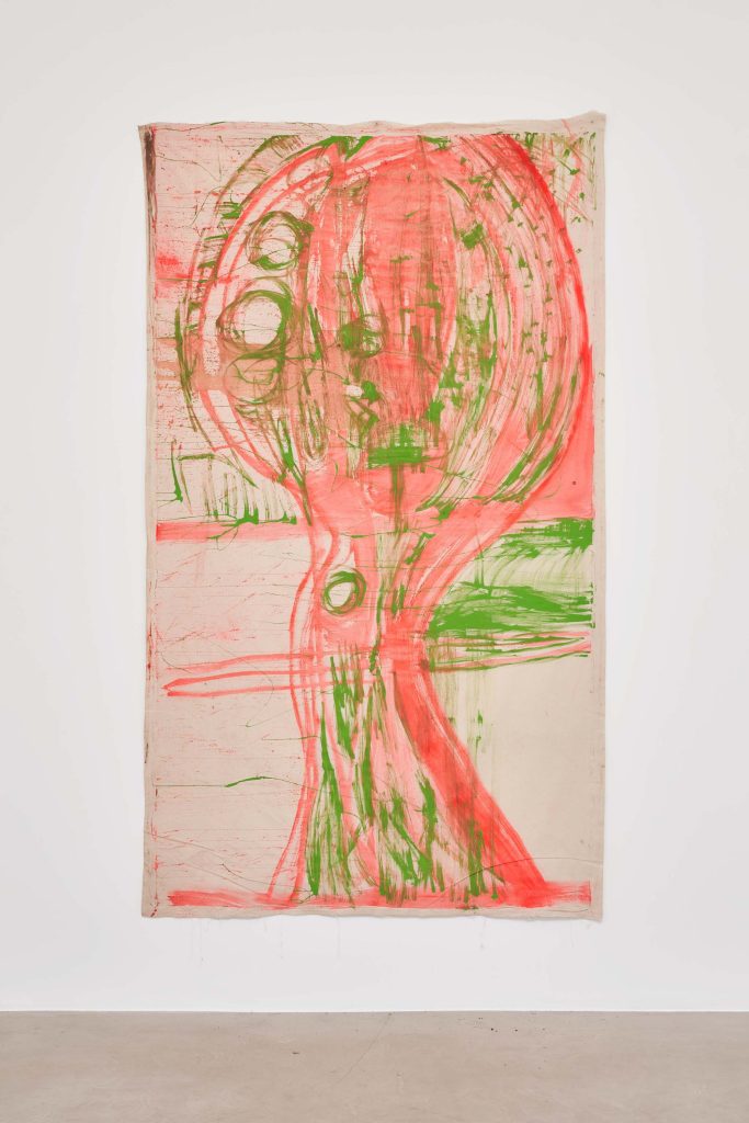 <i>Untitled,</i> undated </br>mixed media on canvas</br>
305 x 180 cm / 120.1 x 70.8 in>