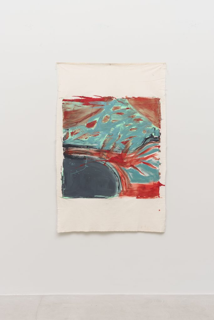 <i>Untitled,</i> undated </br>mixed media on canvas</br>
180 x 115 cm / 70.8 x 45.2 in>