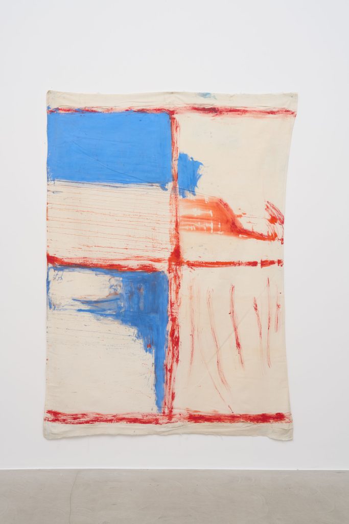 <i>Untitled,</i> undated </br>mixed media on canvas</br>
246 x 167 cm / 96.8 x 65.7 in>