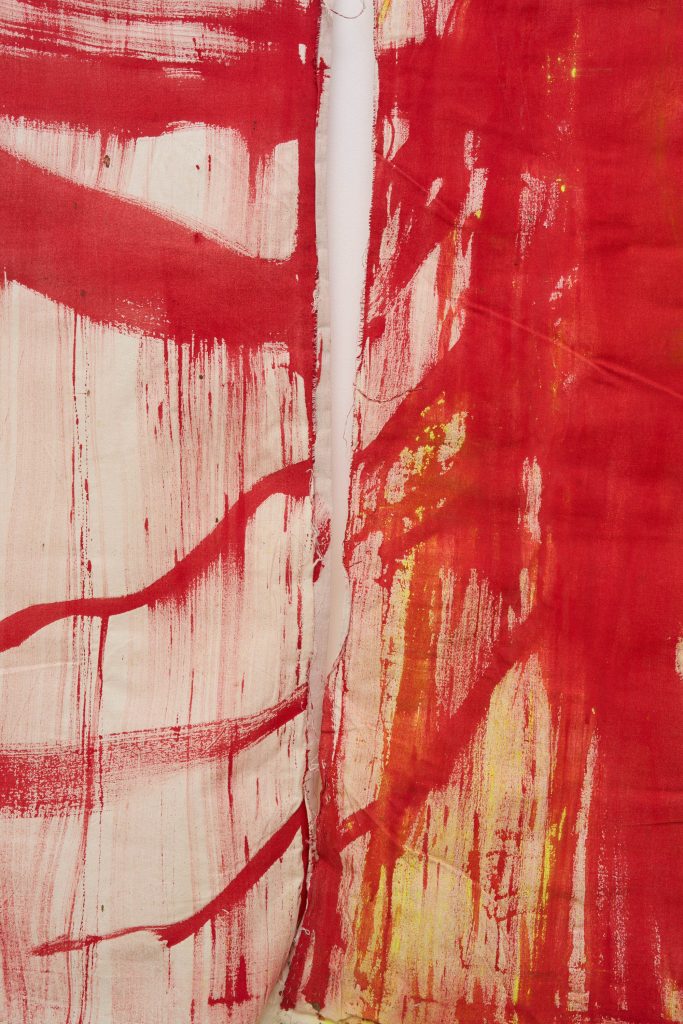 <i>Untitled,</i> undated </br>mixed media on canvas</br>
detail>