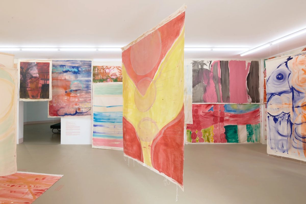 <i>soft and fluffy is my soul − my tommy juices don’t worry − are sweet like a liquorice roll,</i> 2022 </br>
installation view, Kunstmuseum Basel, Basel>