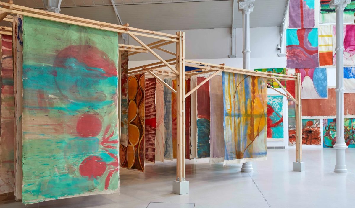 <i>Vivian Suter,</i> 2022 </br> installation view, Museo Reina Sofia, Madrid>