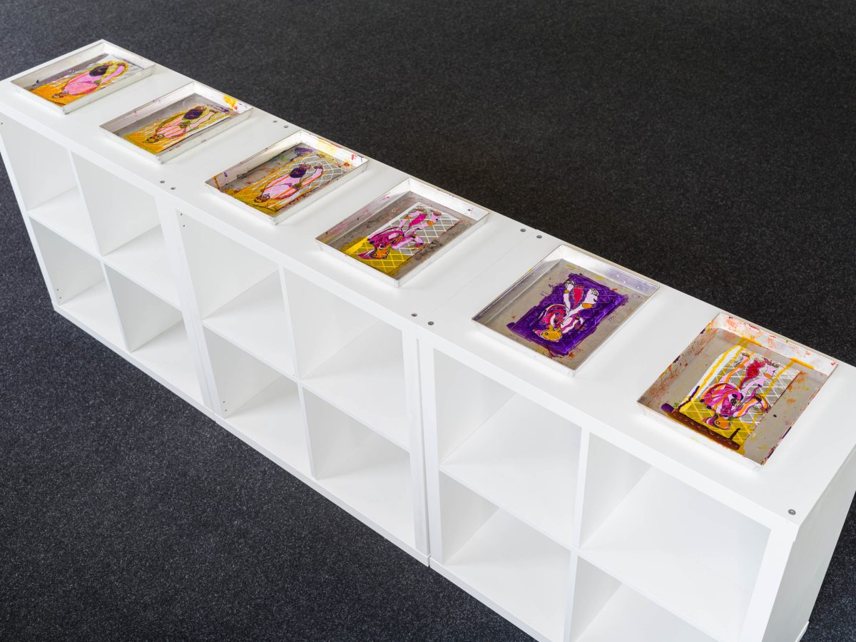 <i>Marmottoloidi,</i> 2024 </br>
installation view,  Biennale Gherdëina 9, Ortisei 