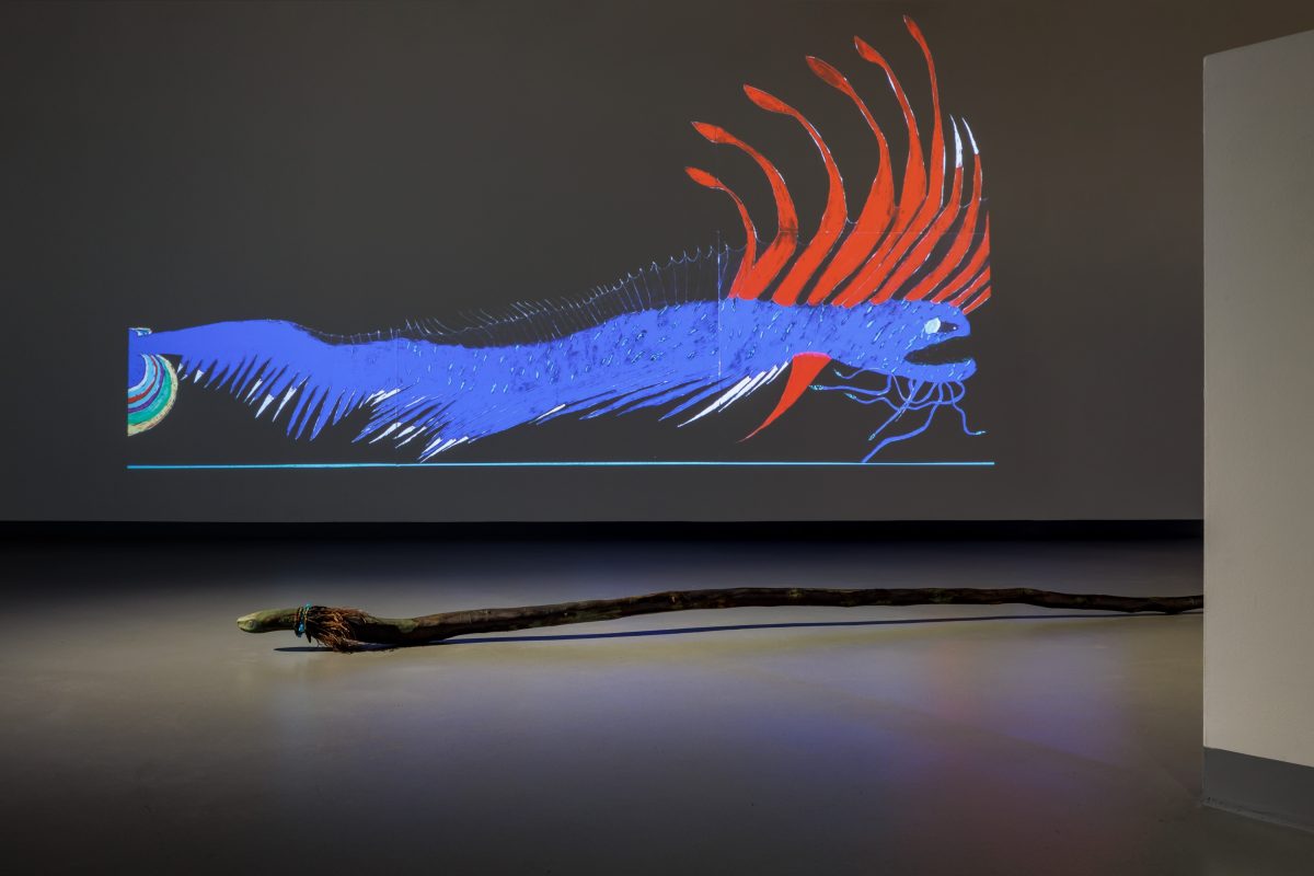 <i>Hic Sunt Dracones,</i> 2022 </br>
installation view,  Galleria Civica d’Art Moderna e Contemporanea (GAM), Turin