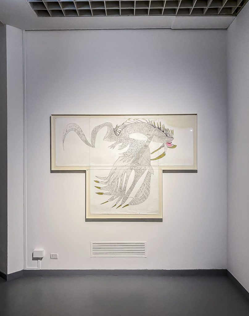 <i>Hic Sunt Dracones,</i> 2022 </br>
installation view,  Galleria Civica d’Art Moderna e Contemporanea (GAM), Turin