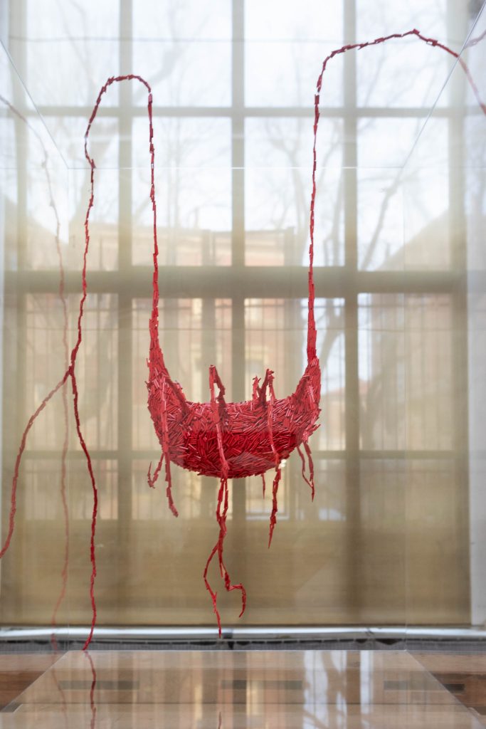 <i>iDOLO,</i> 2024 </br>
installation view,  Laboratorio degli Angeli, Bologna>