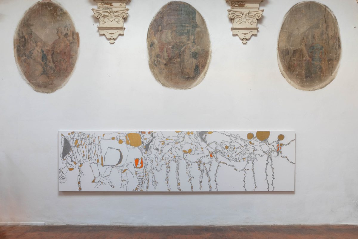 <i>iDOLO,</i> 2024 </br>
installation view,  Laboratorio degli Angeli, Bologna>