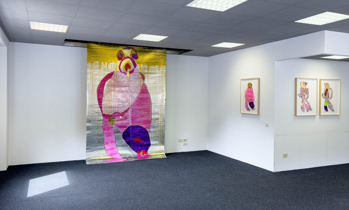 <i>Marmottoloidi,</i> 2024 </br>
installation view,  Biennale Gherdëina 9, Ortisei 