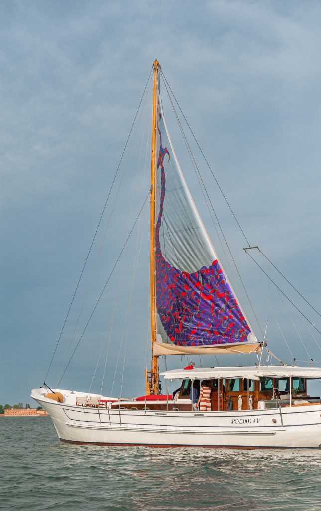 <i>AdE_Vela_Rapido,</i> 2024 </br>
installation view,  60th Biennale di Venezia, Venice