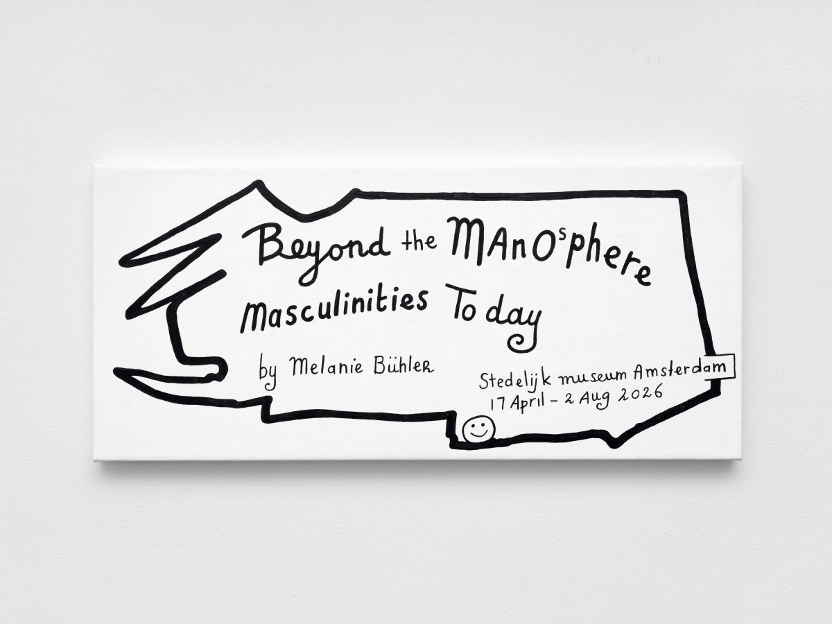 <i>Beyond the Manosphere</i>, 2026</br>
acrylic on canvas</br>
28,5 x 62,5 cm / 11.2 x 24.6 in