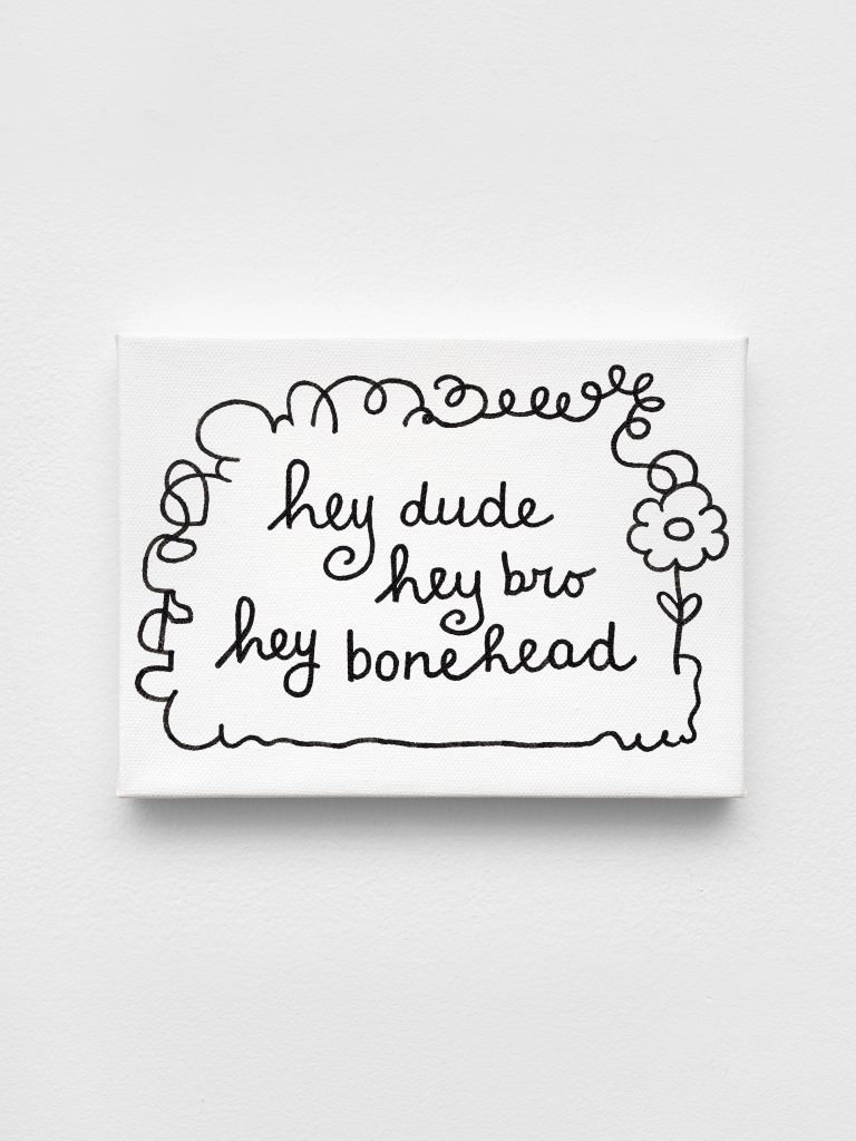 <i>Bonehead</i>, 2026</br>
acrylic on canvas</br>
34,5 x 11,5 cm / 13.6 x 29.5 in