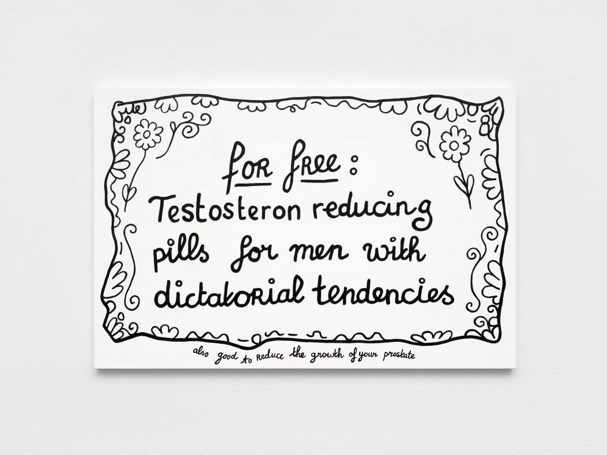 <i>Testosteron</i>, 2026</br>
acrylic on MDF</br>
31 x 46,5 cm / 12.2 x 18.3 in