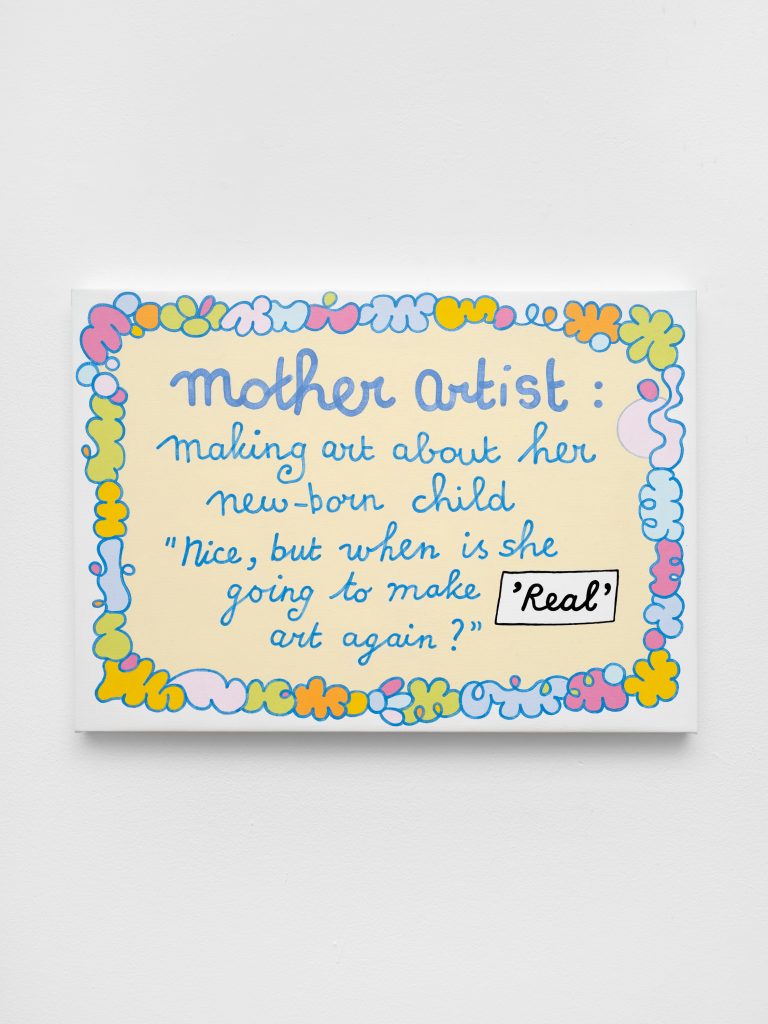 <i>mother artist</i>, 2026</br>
acrylic on canvas</br>
34 x 48 cm / 13.4 x 18.9 in>