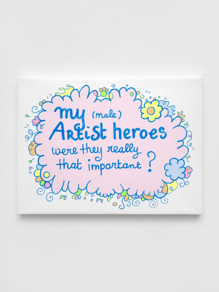 <i>Artist Heroes</i>, 2026</br>
acrylic on canvas</br>
21 x 30 cm / 8.2 x 11.8 in