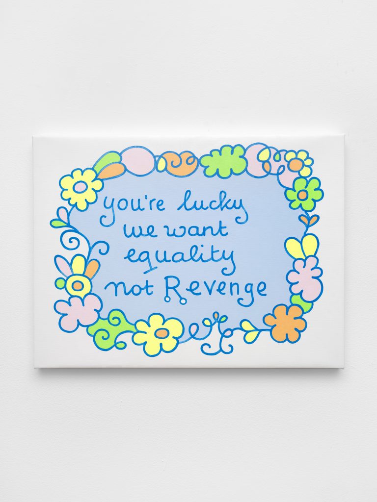 <i>Revenge</i>, 2026</br>
acrylic on canvas</br>
36 x 48 cm / 14.1 x 18.9 in>