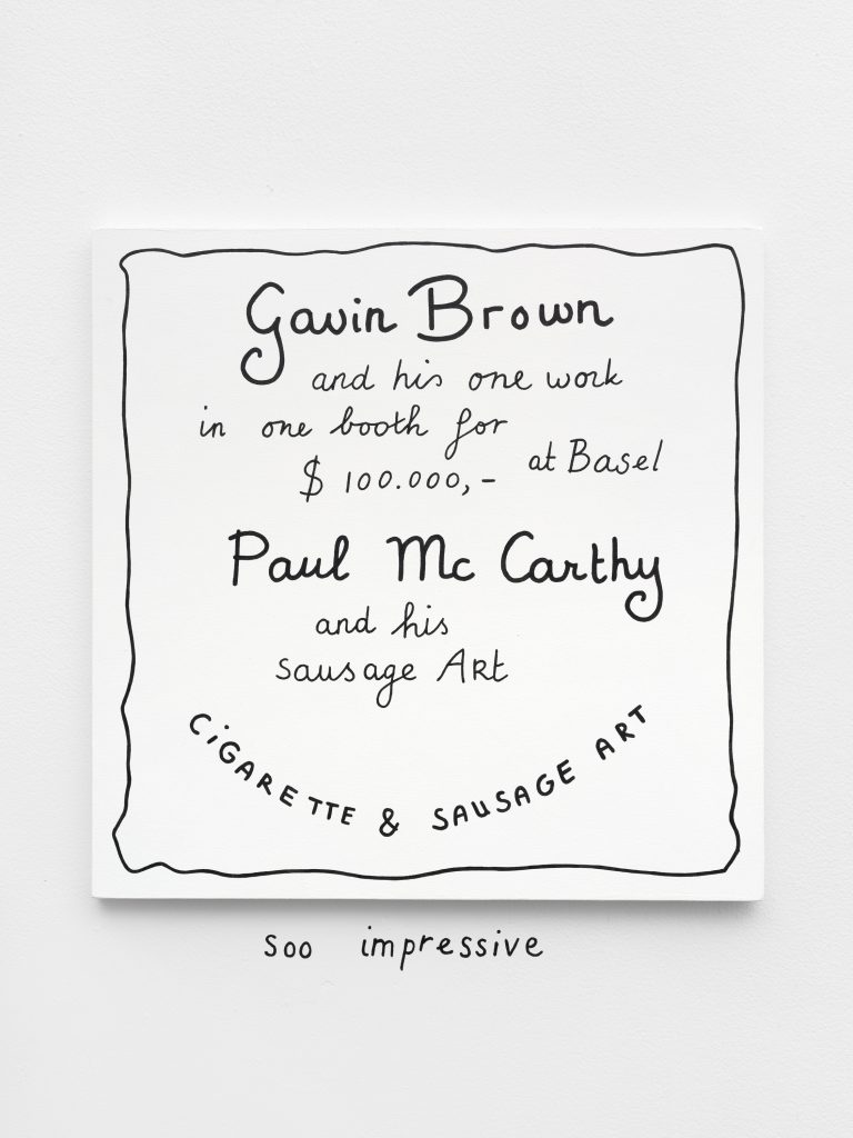 <i>Gavin Brown</i>, 2026</br>
acrylic on MDF and wall</br>
35 x 35 cm / 13.8 x 13.8 in