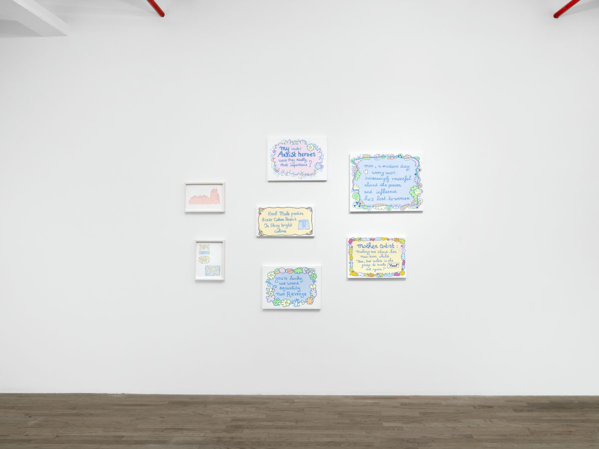 <i>Male Art Exhibition, Great Show!,</i> 2026 </br>
installation view,  kaufmann repetto, new york>