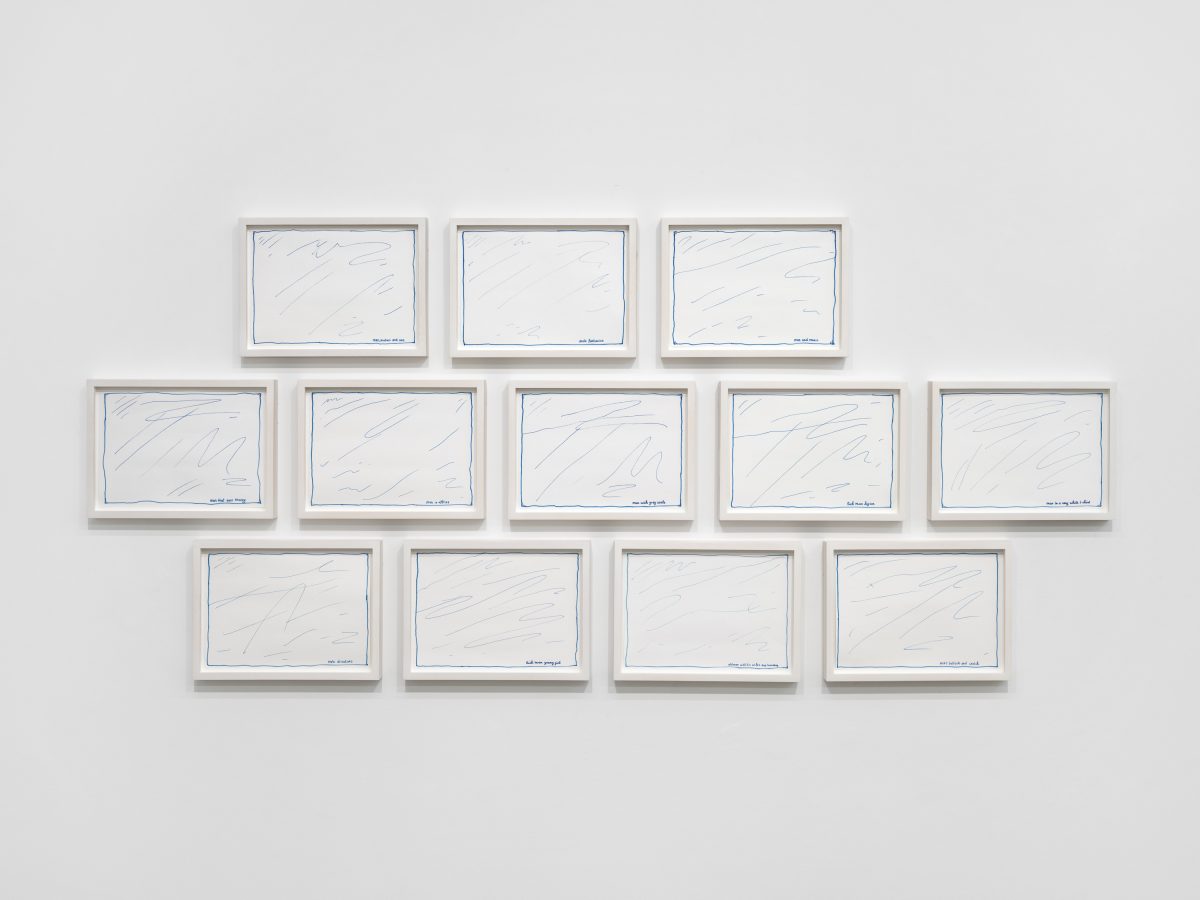 <i>Untitled</i>, 2025</br>
marker and pen on paper</br>
82 x 184,5 cm / 32.3 x 72.6 in>